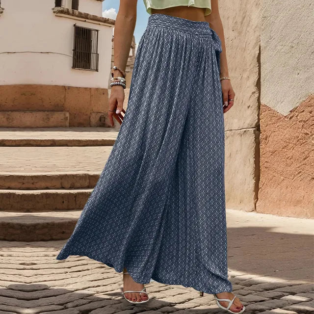 Elaine - stijlvolle wijde broek met print