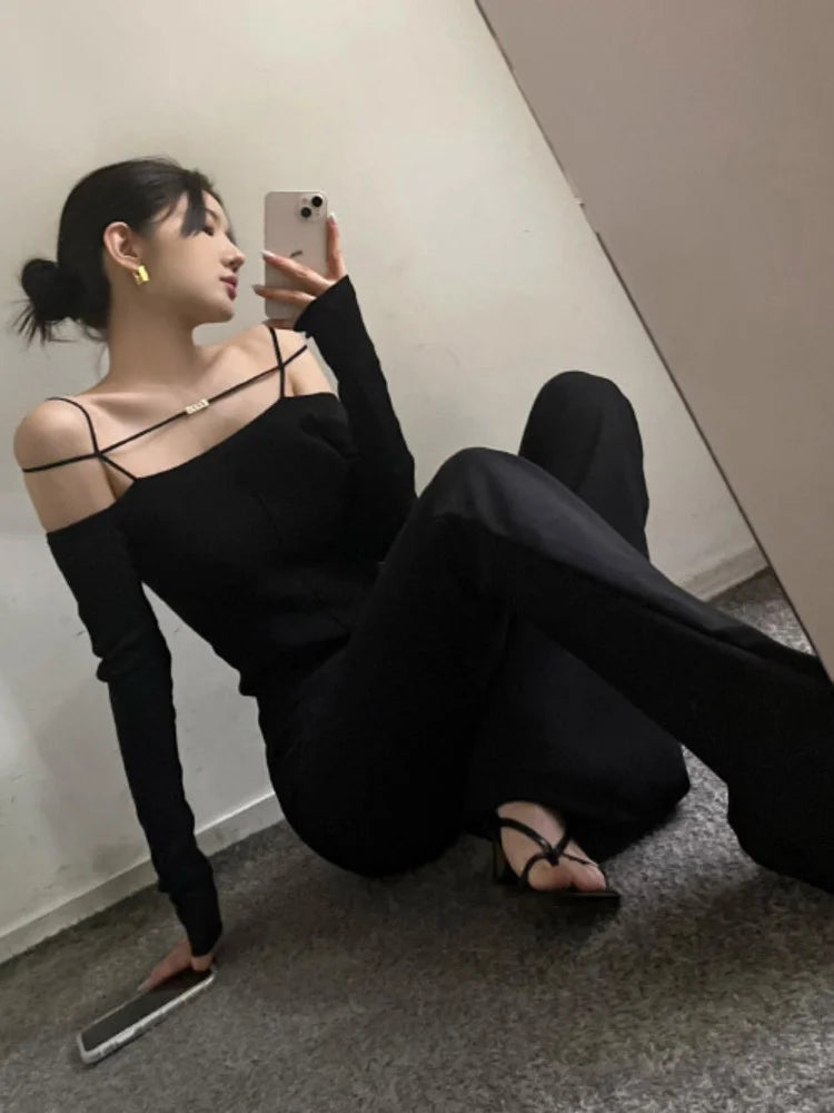 Thalia - stijlvolle vintage chique uitlopende broek