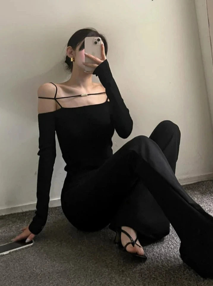 Thalia - stijlvolle vintage chique uitlopende broek