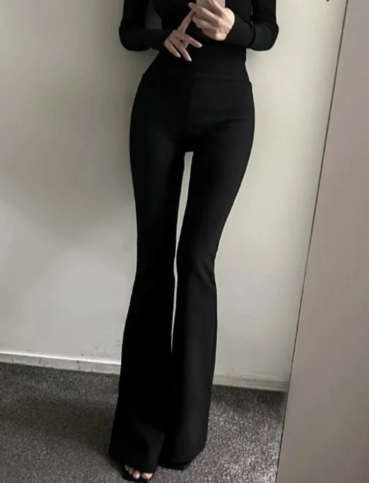 Thalia - stijlvolle vintage chique uitlopende broek
