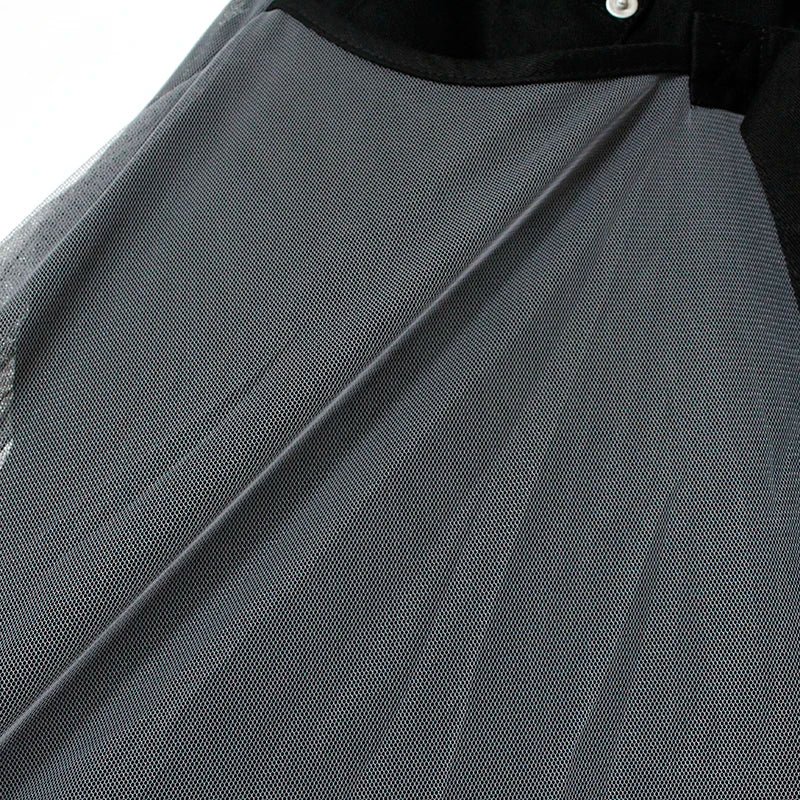 Everly - elegante lange rok van vintage netstof