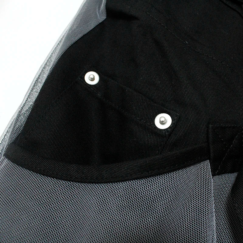 Everly - elegante lange rok van vintage netstof