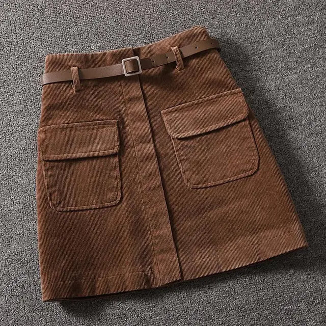 Kaylee - Vintage Corduroy Minirok