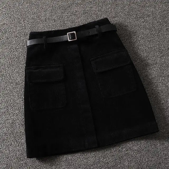Kaylee - Vintage Corduroy Minirok