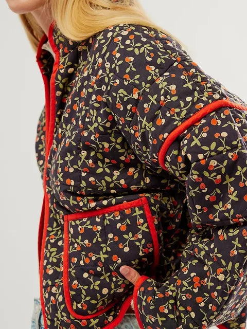 Kendra - Vintage Bloemenprint Jas