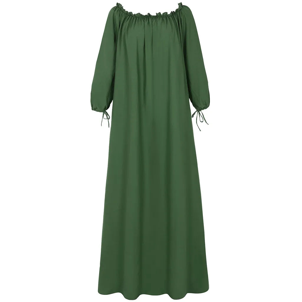 Angelina - nonchalante off shoulder plus size maxi jurk