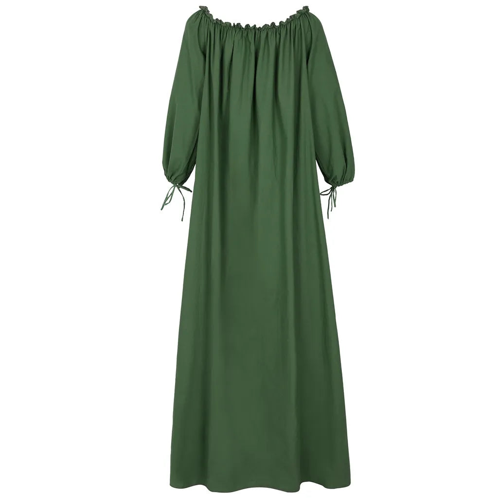 Angelina - nonchalante off shoulder plus size maxi jurk