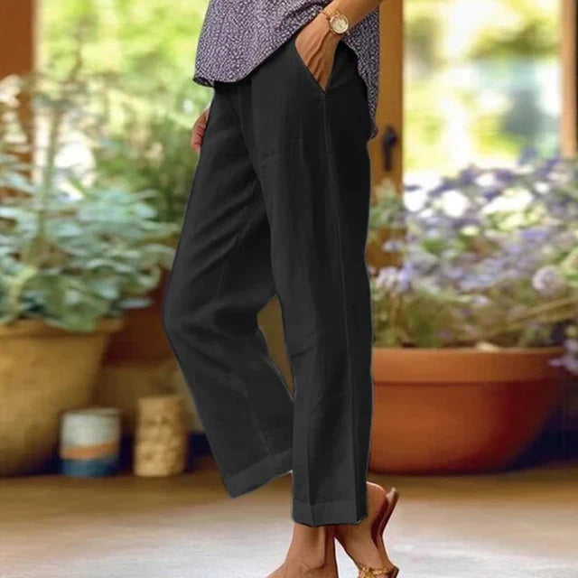 Miranda - Casual Losse Rechte Broek