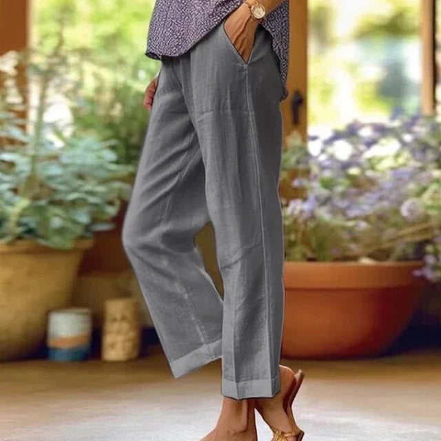 Miranda - Casual Losse Rechte Broek