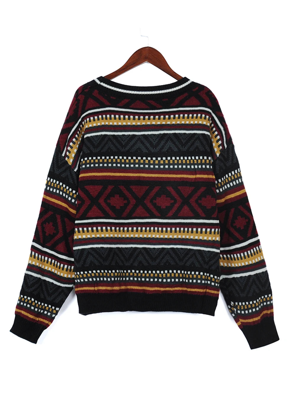 Mila - Vintage Gebreide Gestreepte Trui